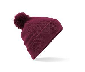 Beechfield BF426 - Pompom hat Burgundy