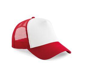 Beechfield BF640 - Half Mesh Trucker Classic Red / White