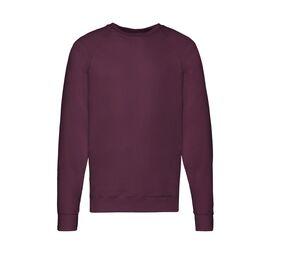 FRUIT OF THE LOOM SC360 - Lightweight Raglan Sweat Burgundy