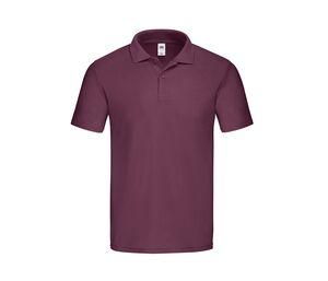 Fruit of the Loom SC282 - Cotton polo shirt Burgundy