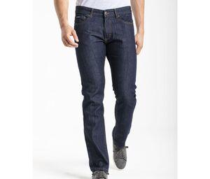 RICA LEWIS RL700 - Men's straight cut washed jeans Pool Blue