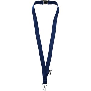 PF Concept 102517 - Tom recycled PET lanyard with breakaway closure Navy