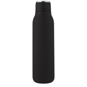 PF Concept 100672 - Marka 600 ml copper vacuum insulated bottle with metal loop Solid Black
