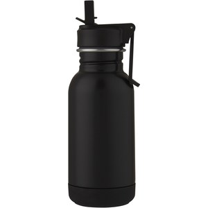 PF Concept 100674 - Lina 400 ml stainless steel sport bottle with straw and loop