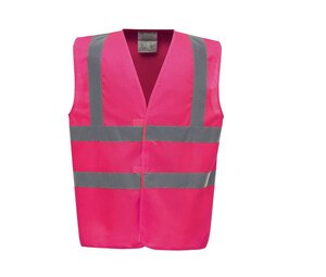 Yoko YK100 - Kids hi vis 2 b&b waistcoat (HVW100CH) Pink